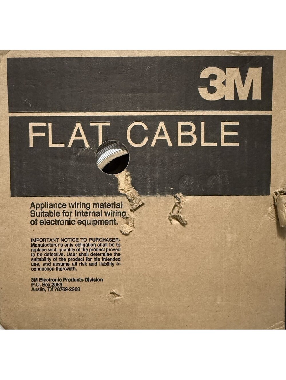 3m flat cable appliance internal electronic new 100 foot 3801/25 80-6100-8844-7